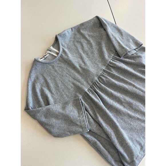 Miu Miu Gray Long Sleeve Tunic 110 Cm - Picture 3 of 5